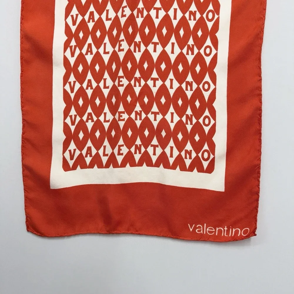 Vintage Valentino 100% Silk Scarf LONG 16 1/4